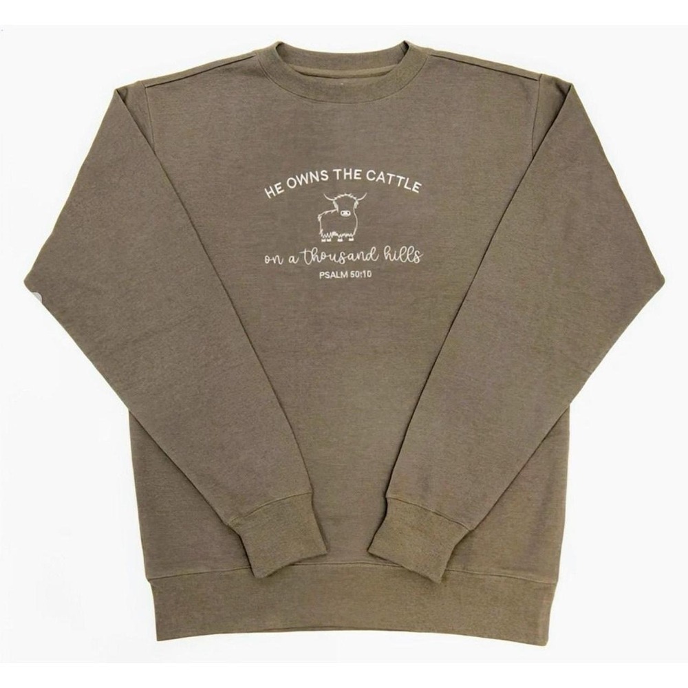 Embroidered "He Owns The Cattle" Sweatshirt
